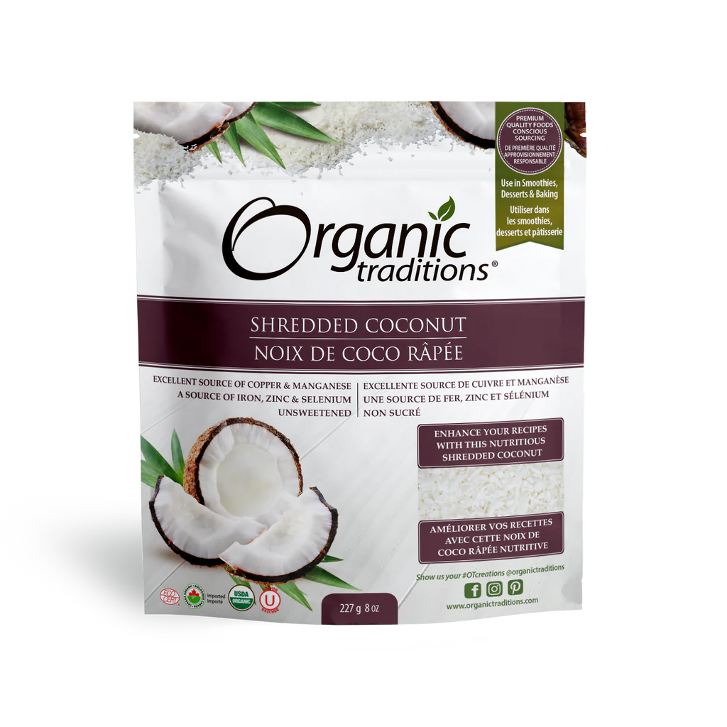 Organic Traditions Organic Coconut Shredded 200g Red23 Elite Health