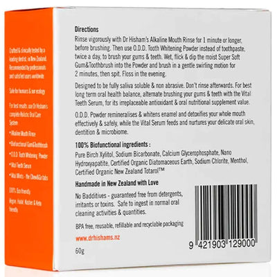 DR HISHAM'S - TOOTH WHITENING POWDER - 60g